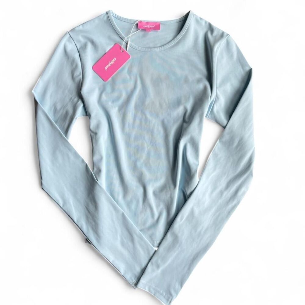 Edikted Women's light blue slim Shirt